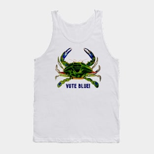 VOTE BLUE Crab! Tank Top